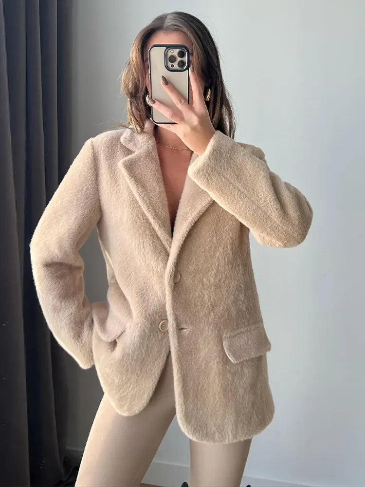 Fashion plush coat