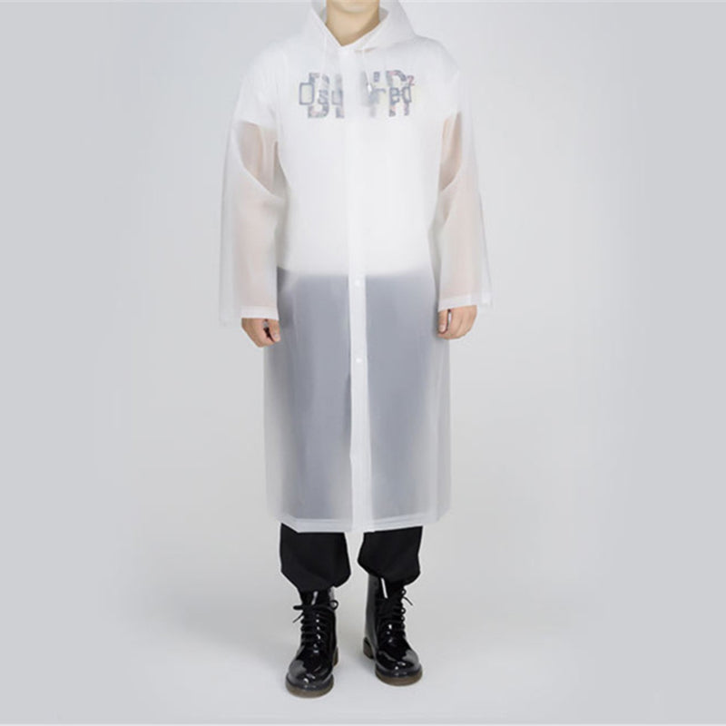 Long waterproof raincoat