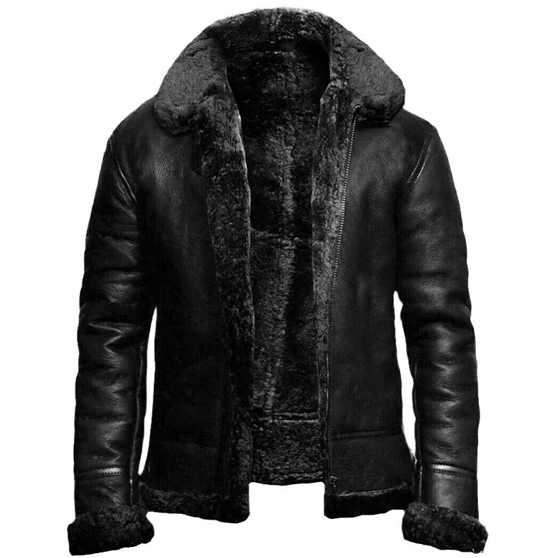 Ezra - Leather Winter Jacket