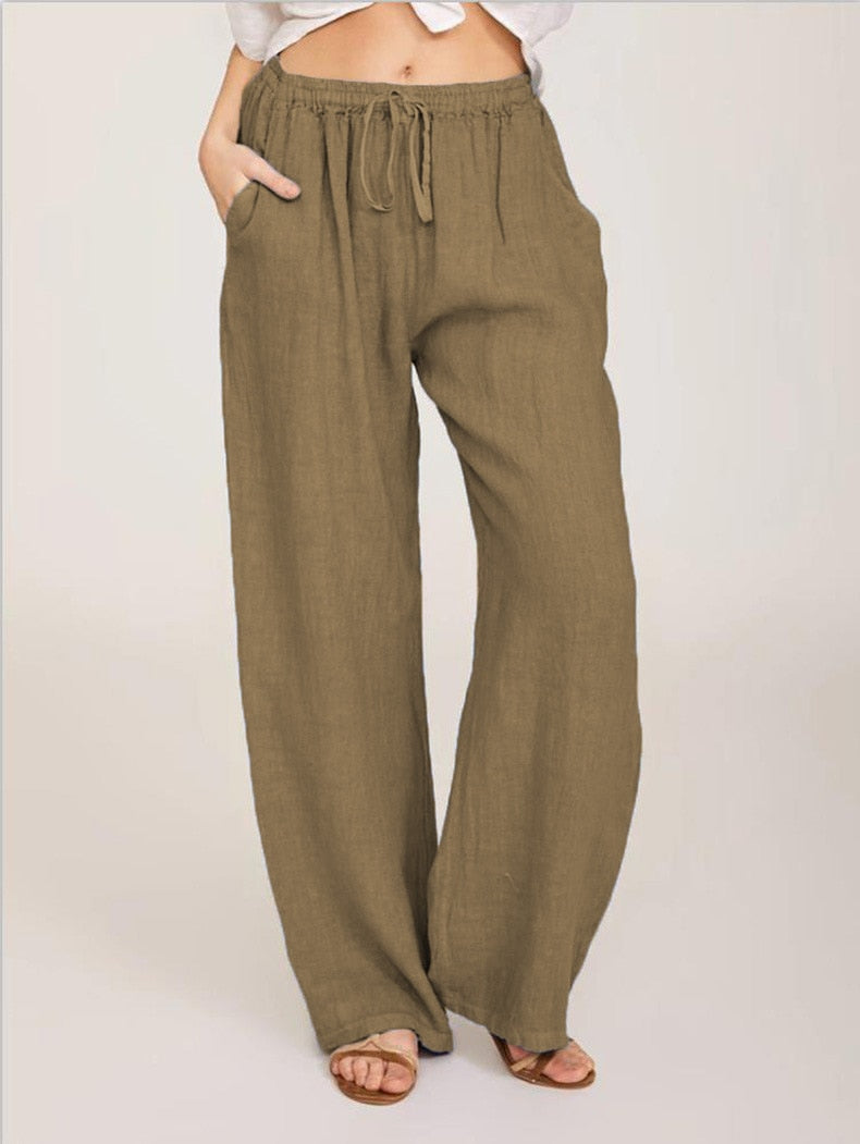 New loose cotton hemp trousers: Comfortable women's casual wear