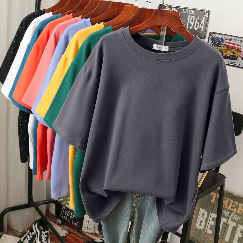 Cosy cotton T-shirt in large sizes