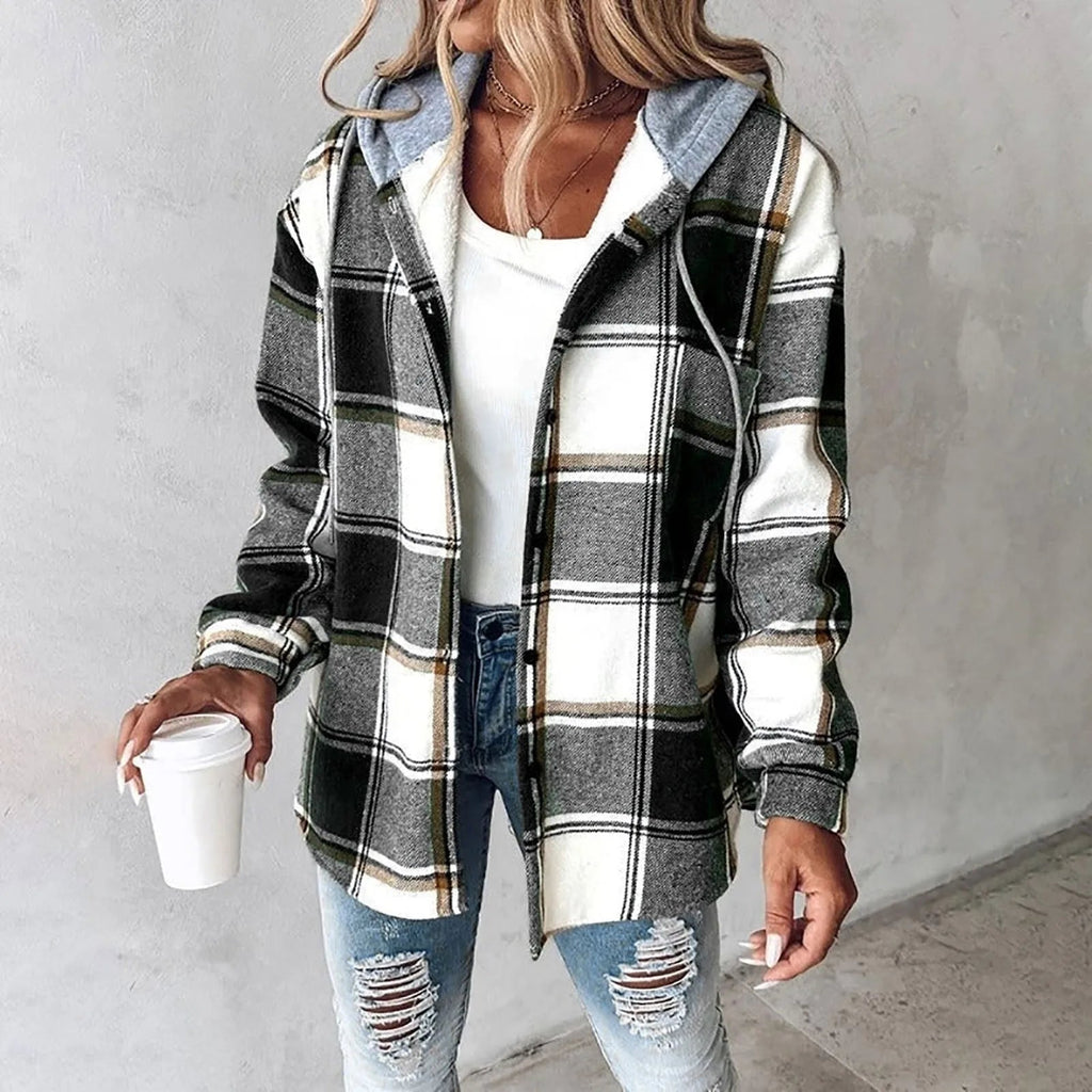 Maura™ - Oversized Checked Jacket