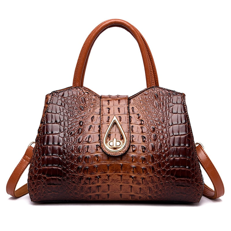 Ladies luxury handbag with brand flair