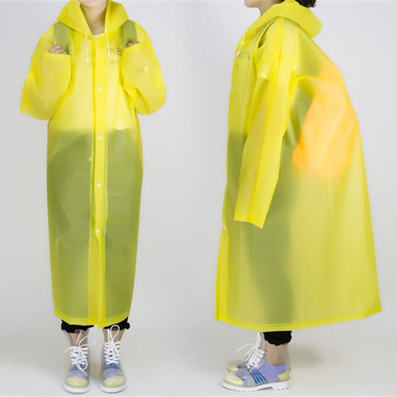 Long waterproof raincoat