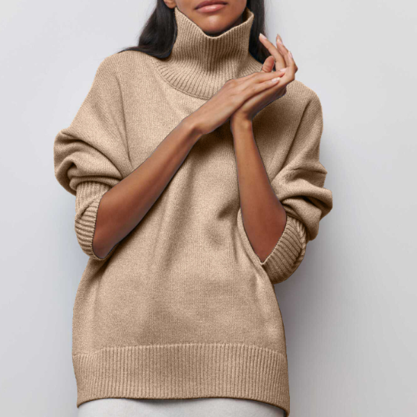 Cintia™ - High-neck knitted jumper