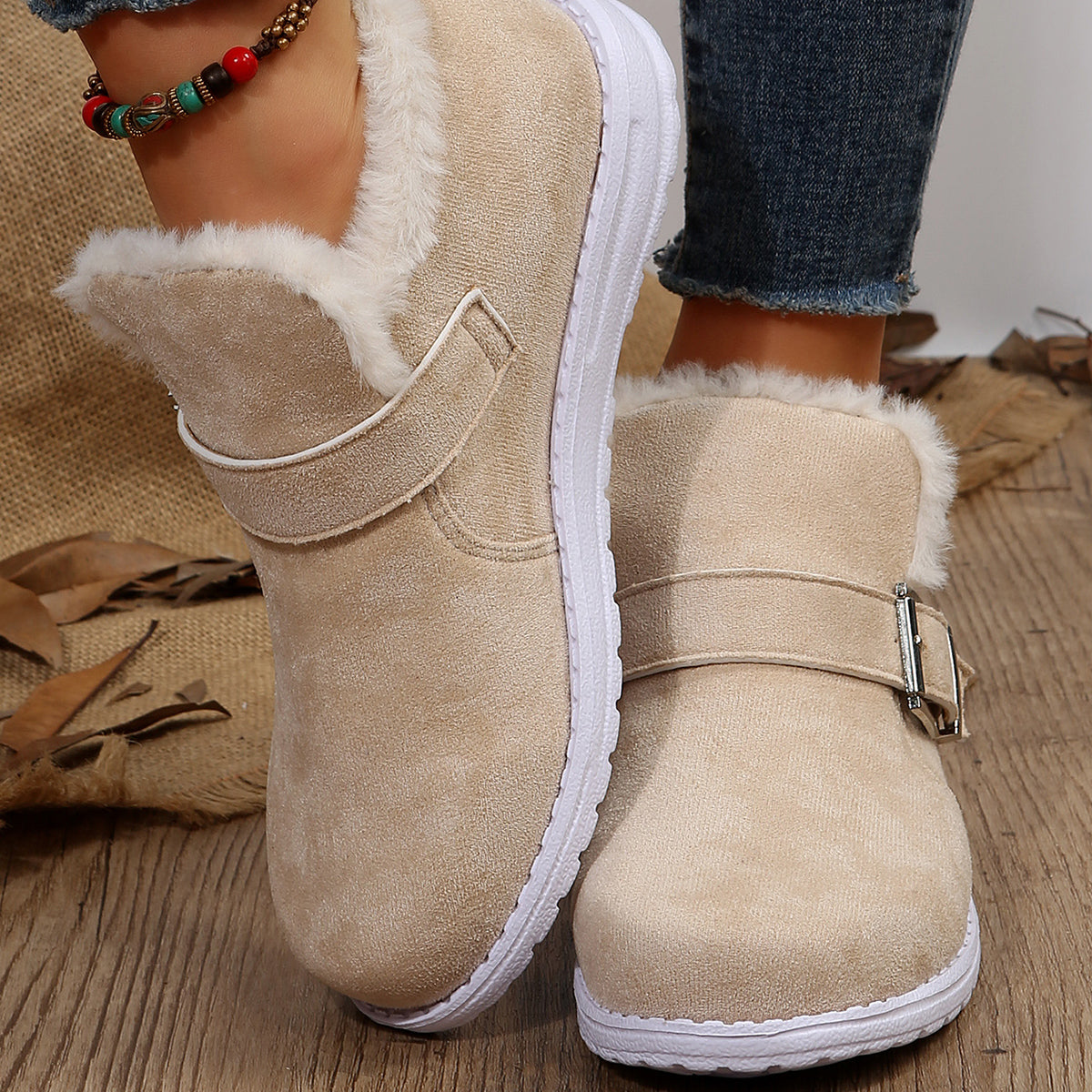 Fashion flat snow boots