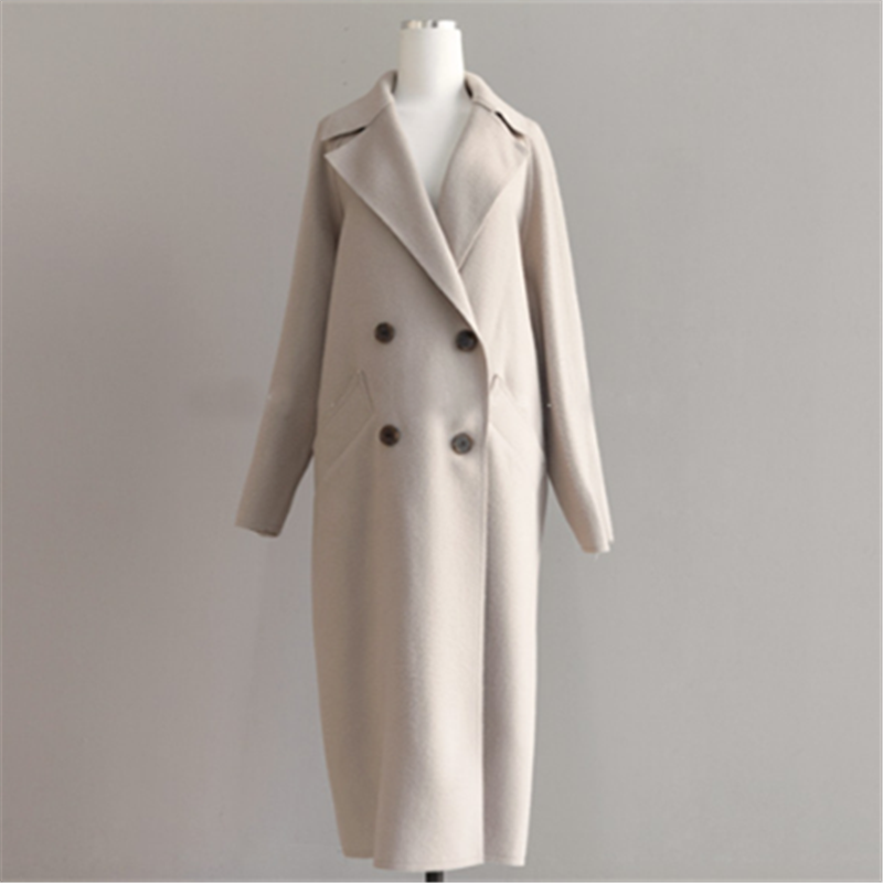 Long wool coat for winter