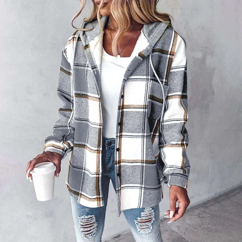 Maura™ - Oversized Checked Jacket