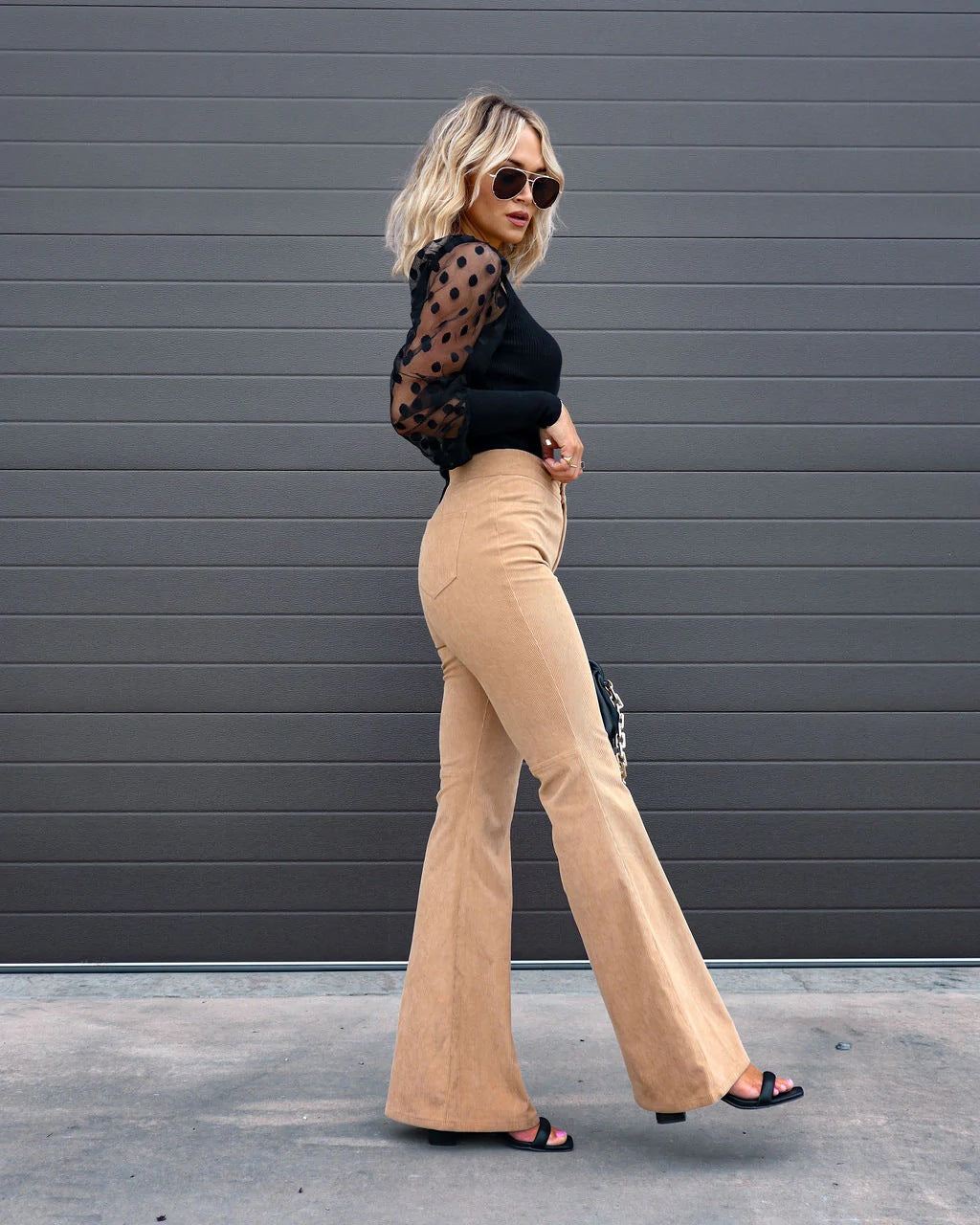 Vogue style flared pants