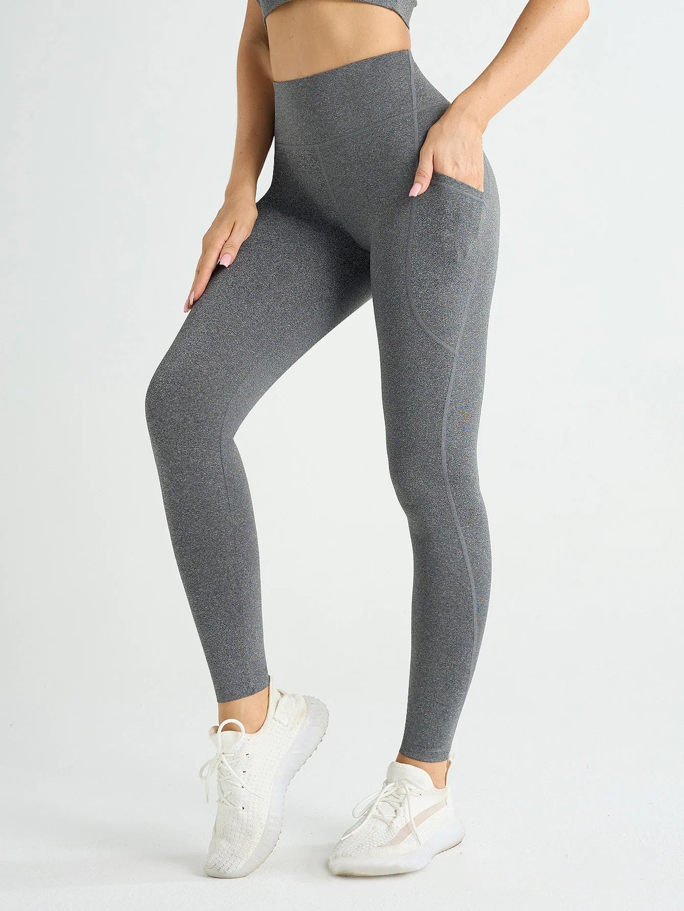 High-waisted Leggings with Side Pockets