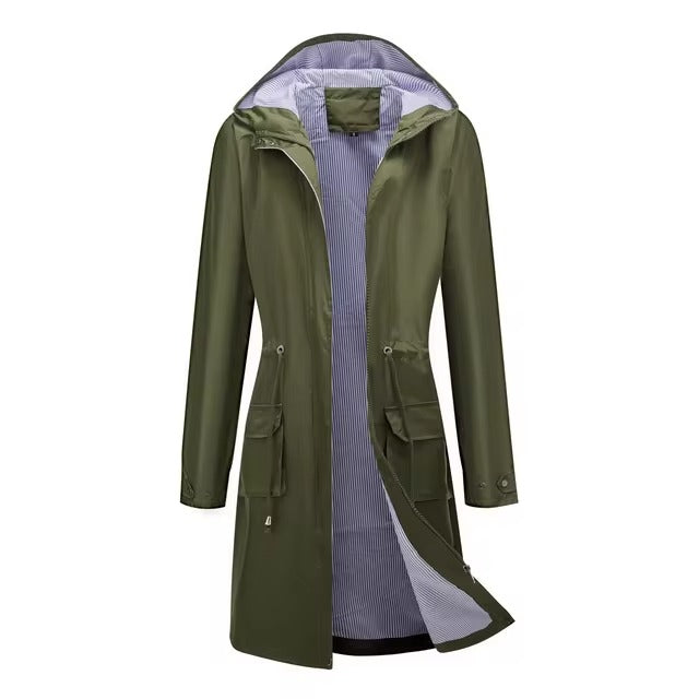 Waterproof fashionable women's trench coat