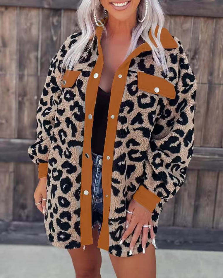 Fashion leopard coat