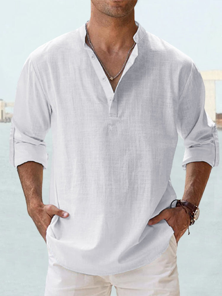 Breathable linen shirt