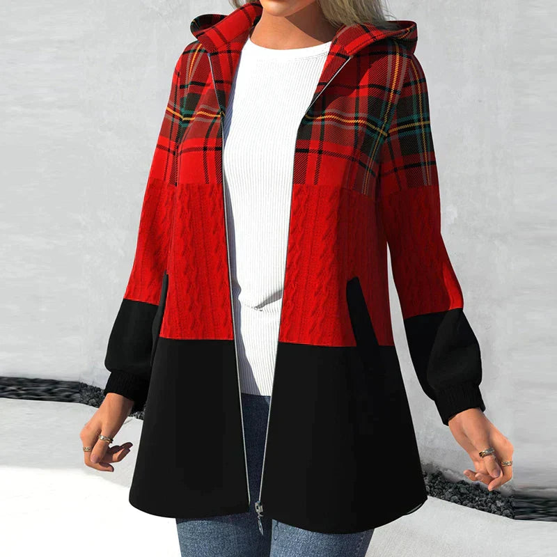 Kismet - Hooded Checkered Jacket