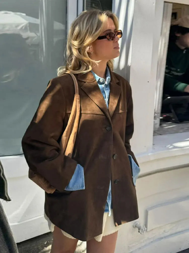 Elegant brown ladies' jacket