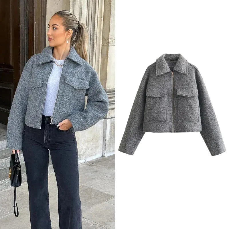 Meghan - Sleek Cropped Coat