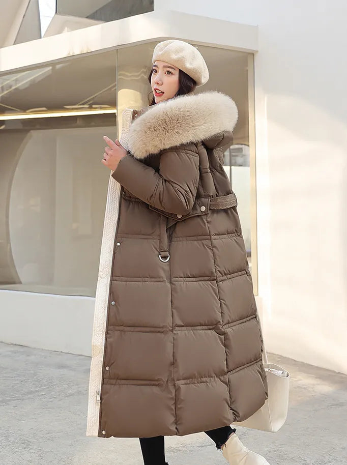 Elisa™ - Long Winter Coat with Belt