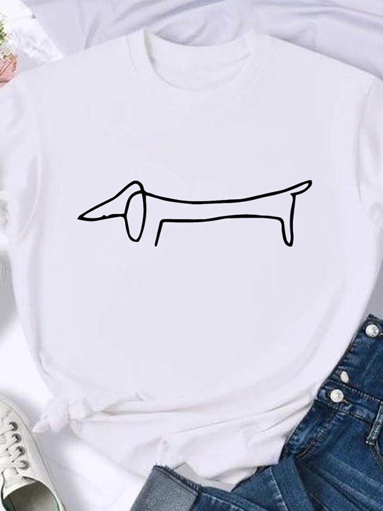 Women's fashion 2022 with dachshund pattern for the summer