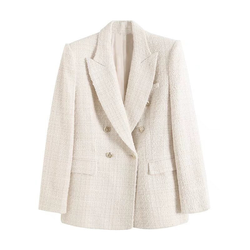 Exclusive beige vintage blazer for women