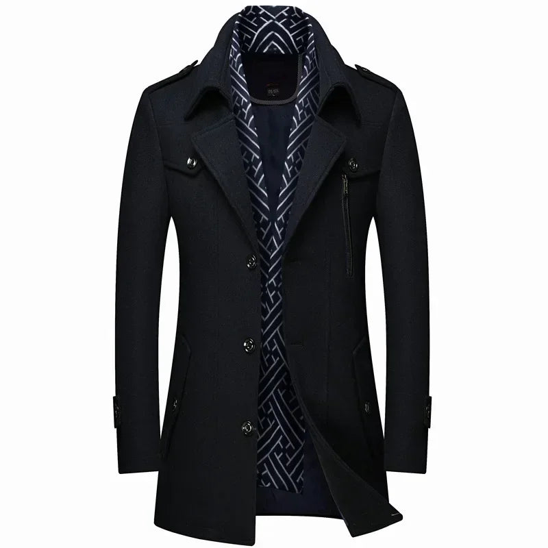 Elegant men's winter coat