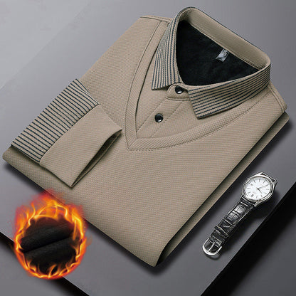 Charlie™ - Long sleeve polo shirt for men