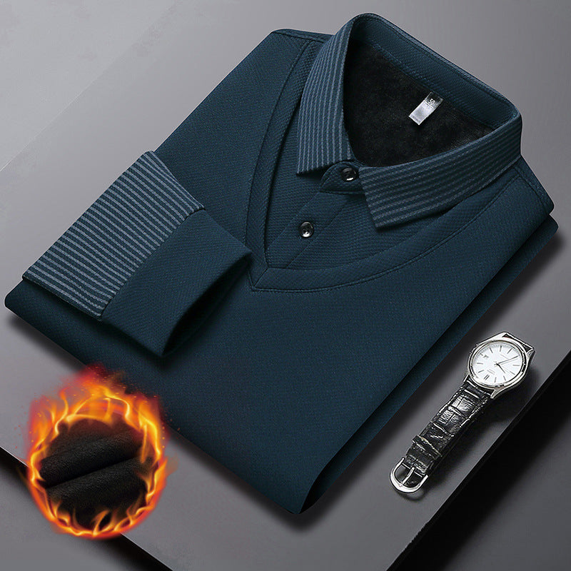 Charlie™ - Long sleeve polo shirt for men