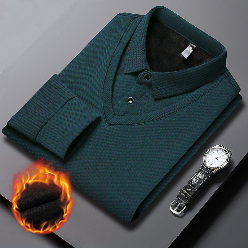 Charlie™ - Long sleeve polo shirt for men