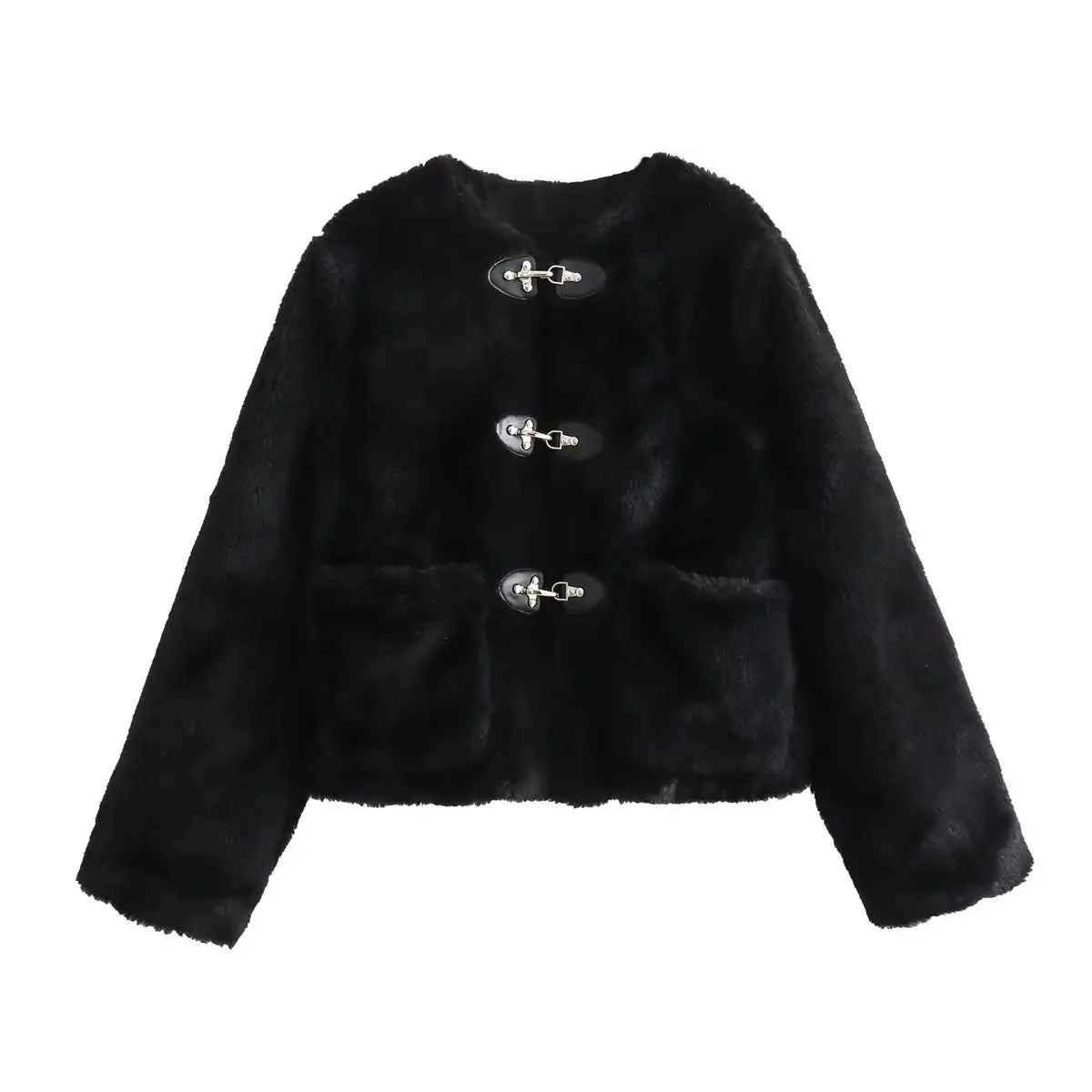 Bianca - Elegant Fleece Jacket with Pockets