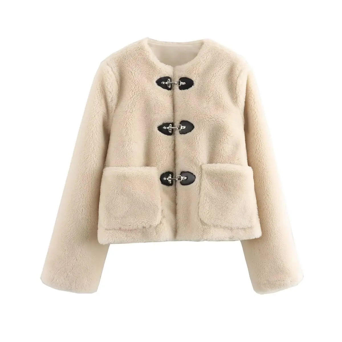 Bianca - Elegant Fleece Jacket with Pockets