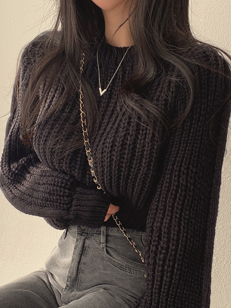 Narumi™ - Knitted Sweater Top