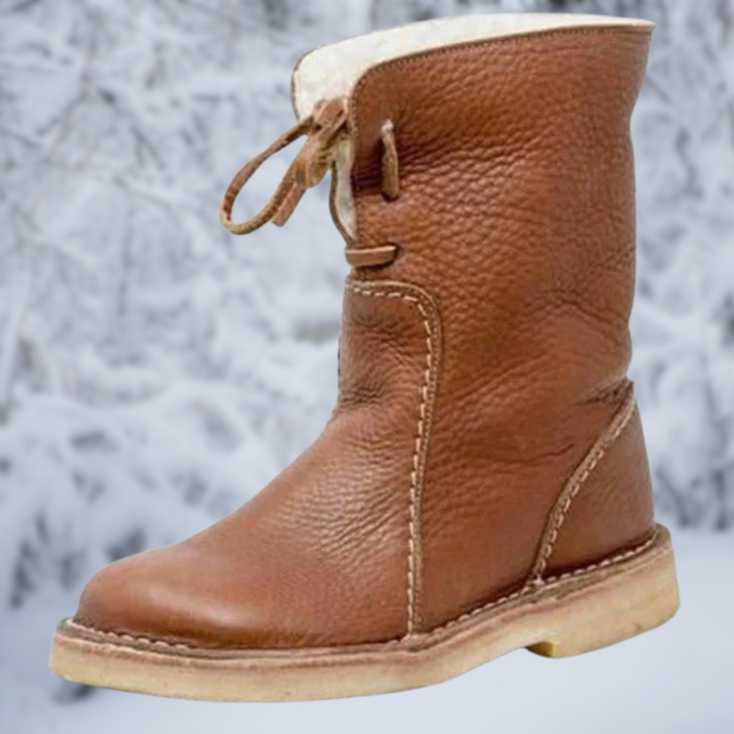 Waterproof fleece boots with wool lining