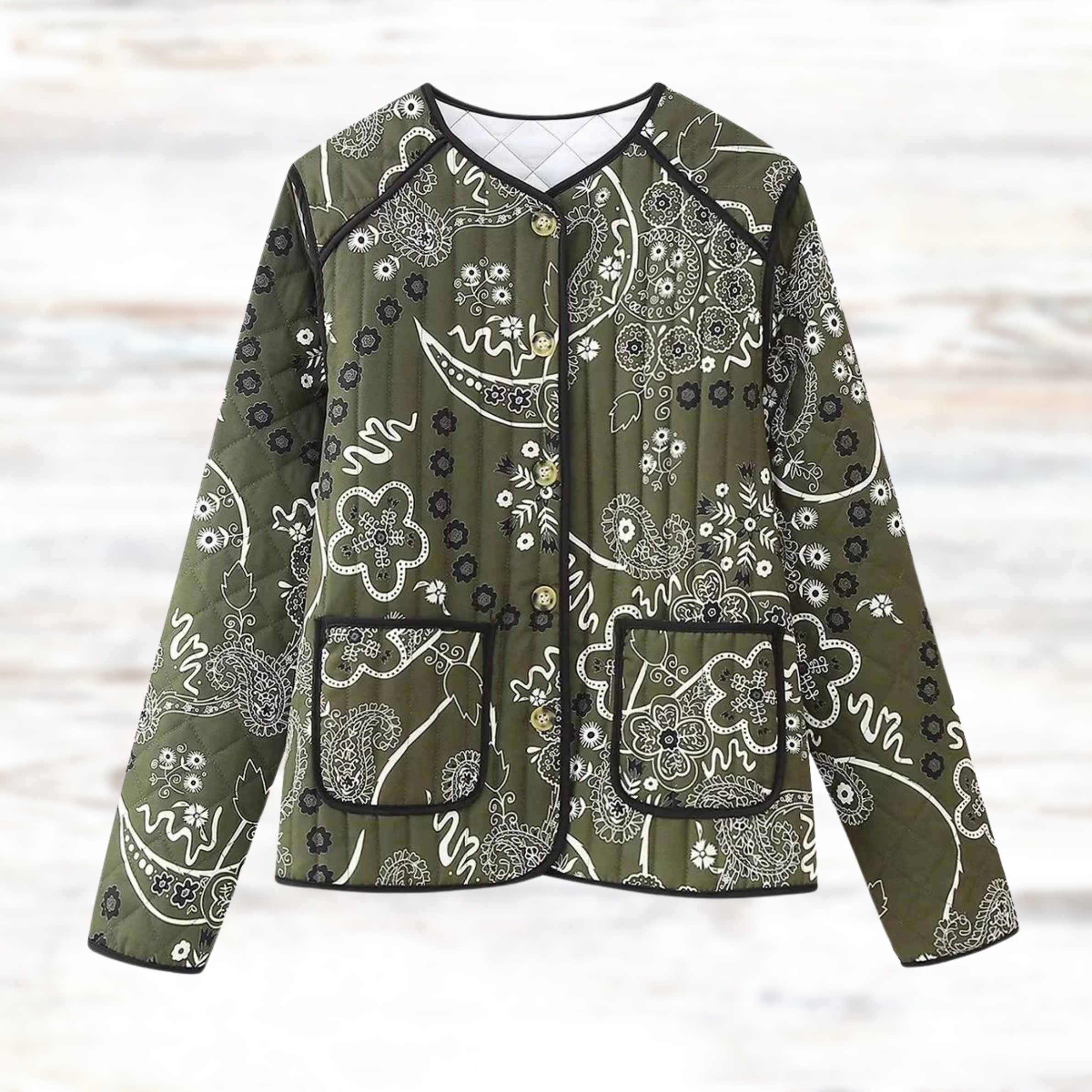 Vintage jacket with floral print