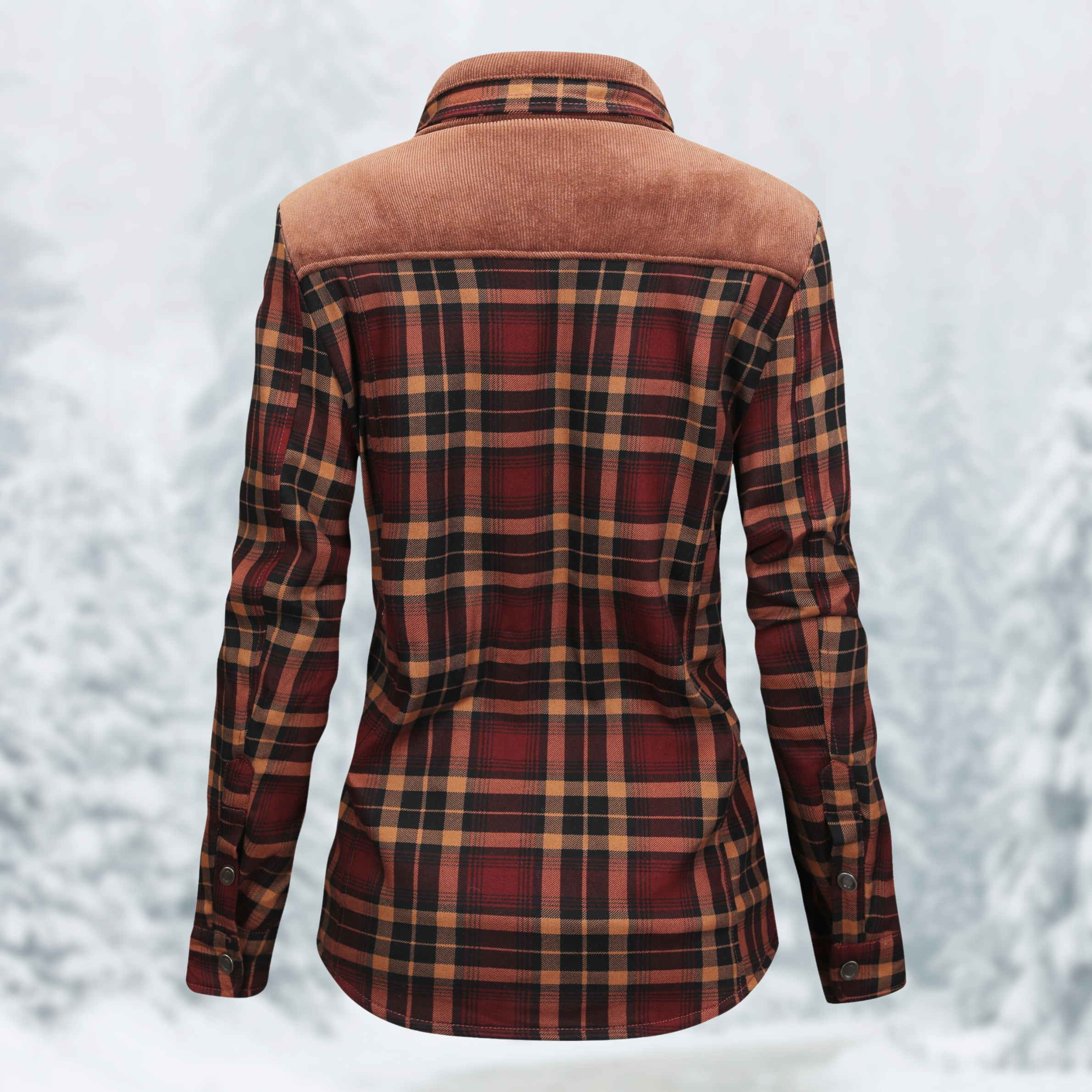 Flannel hiking jacket for women