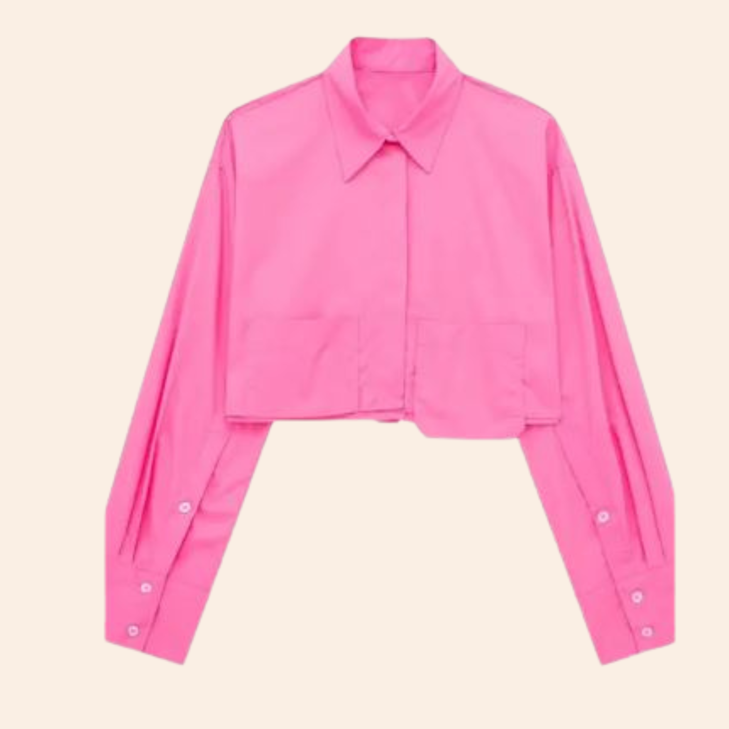 Fashion cropped shirt