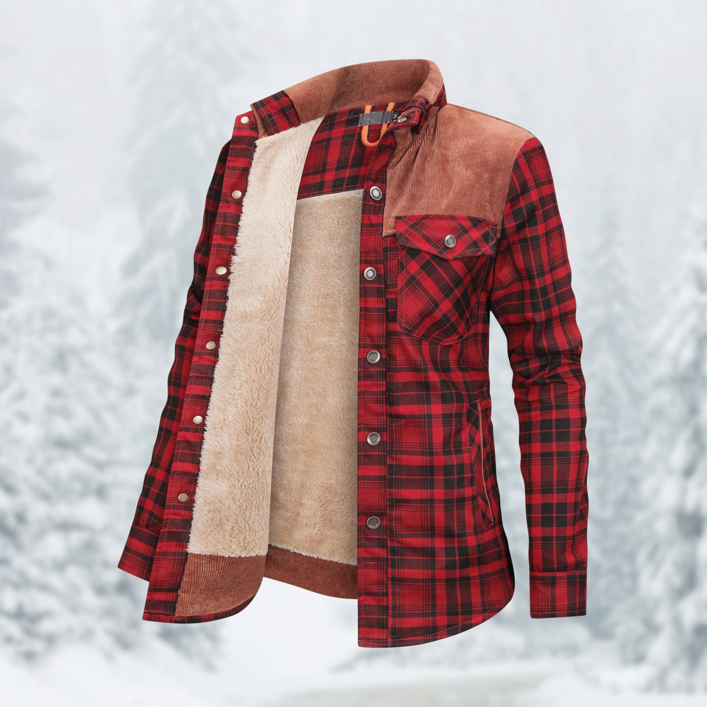 Flannel hiking jacket for women