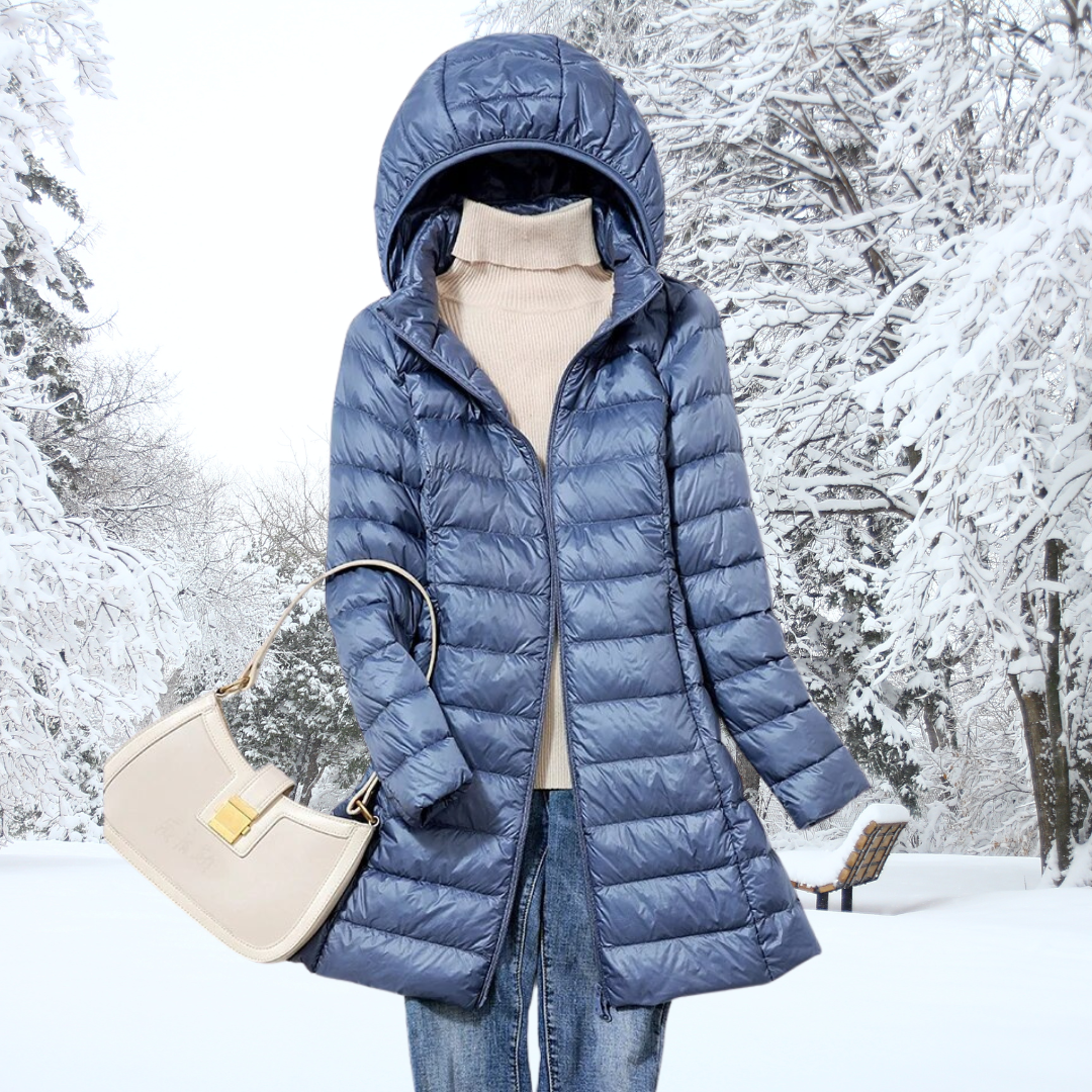 Women's long padded parka