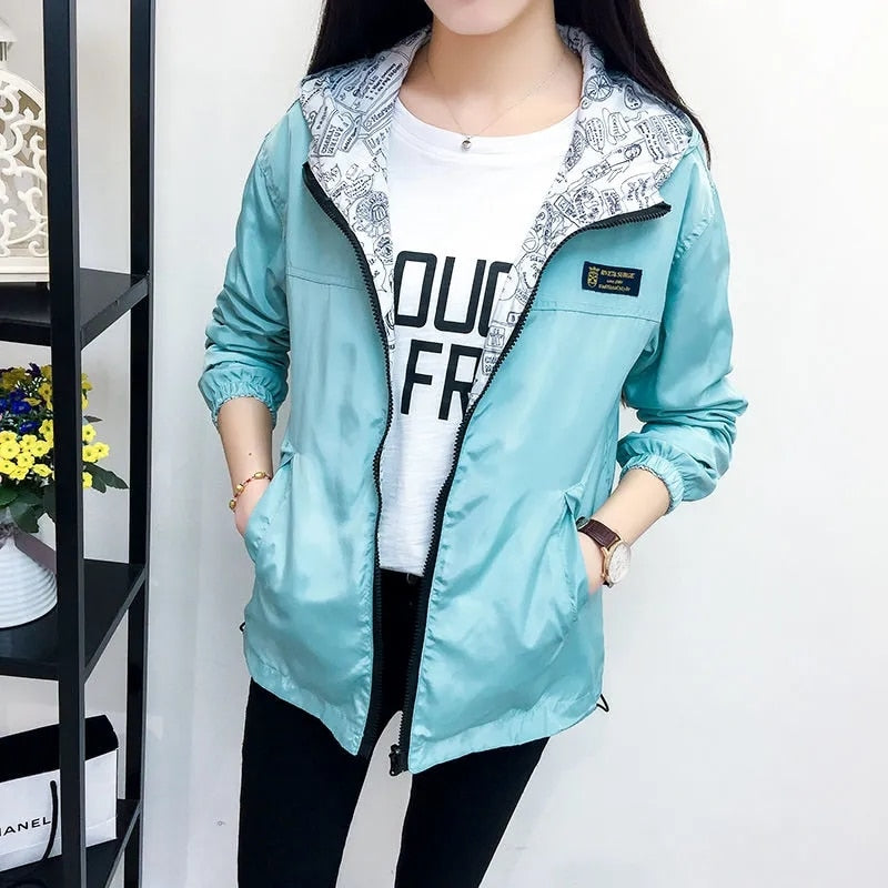 Ladies double-sided jackets: New spring and autumn oversized short coats