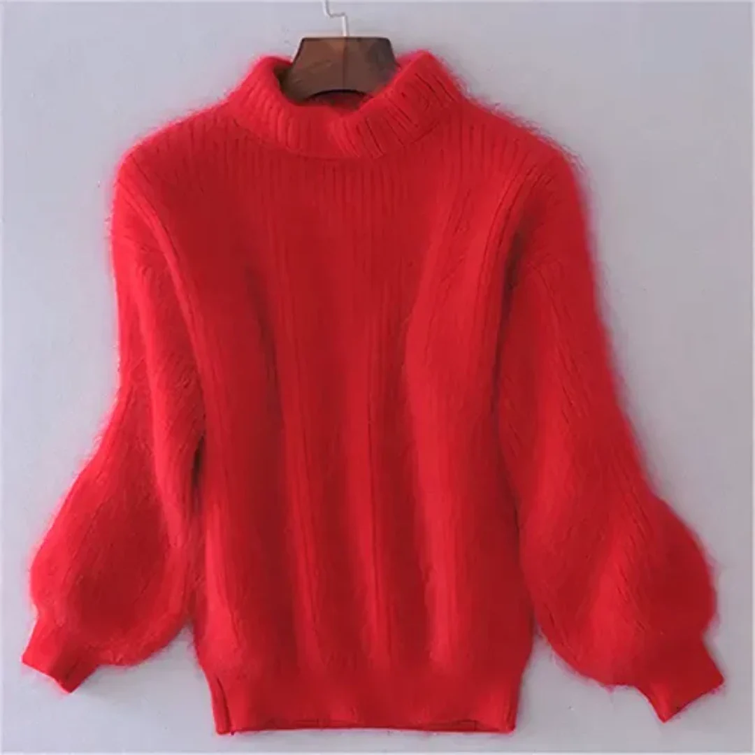 Salmea | Warm Long Sleeves Knitted Sweater for Women