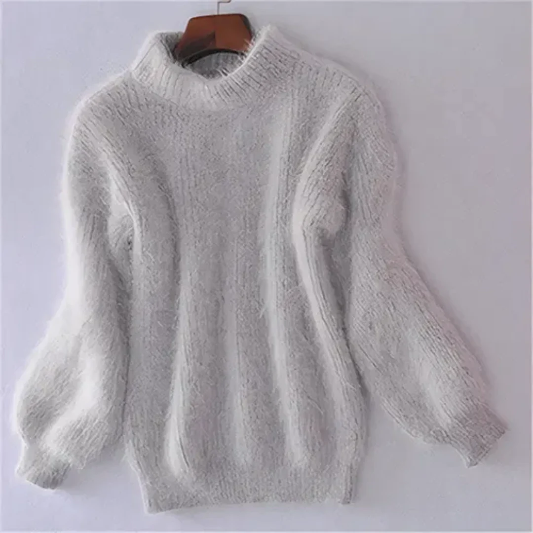 Salmea | Warm Long Sleeves Knitted Sweater for Women