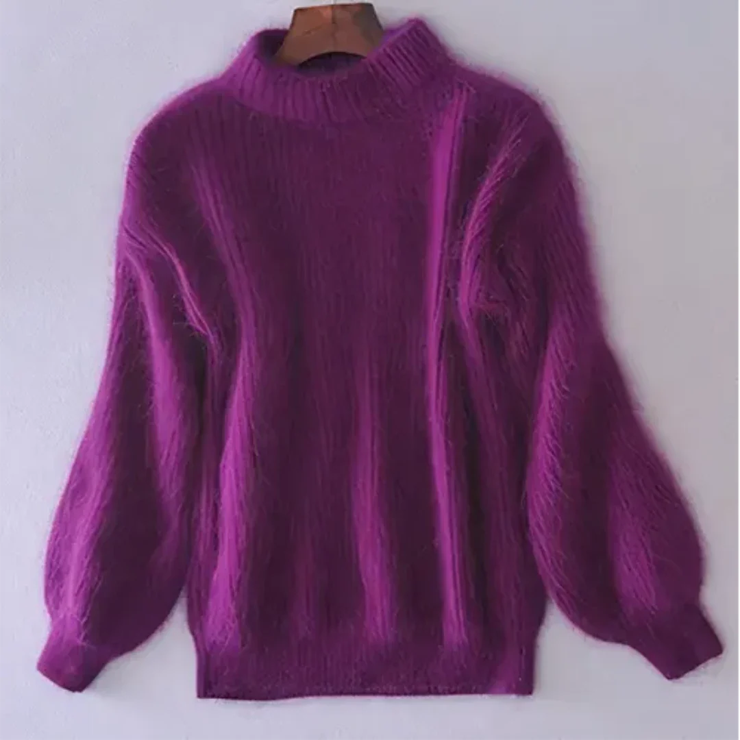 Salmea | Warm Long Sleeves Knitted Sweater for Women