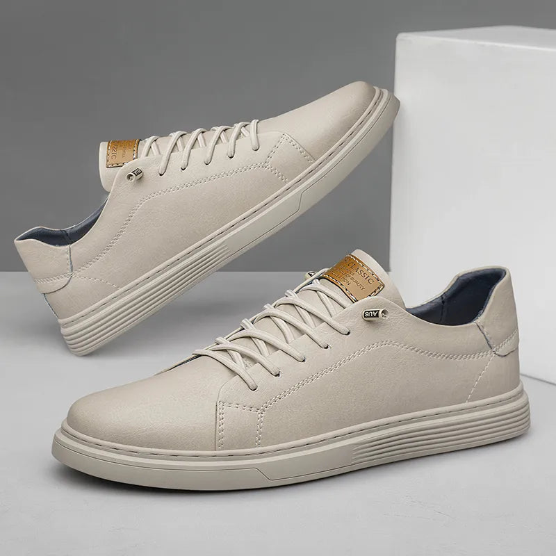 Vegan leather sneakers