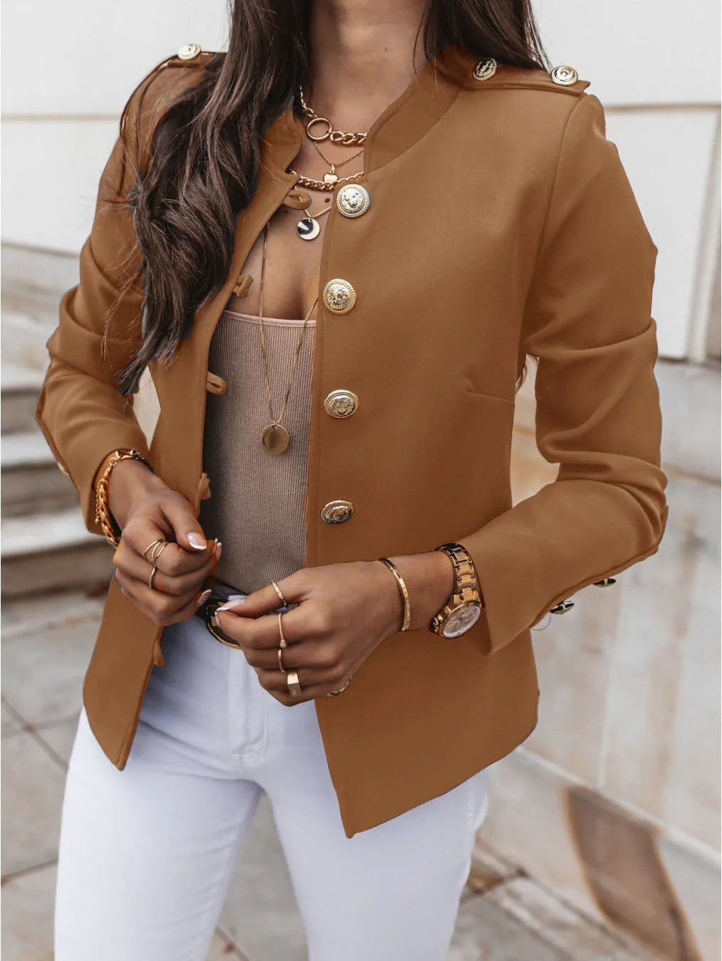 Polina - elegant button-down blazer