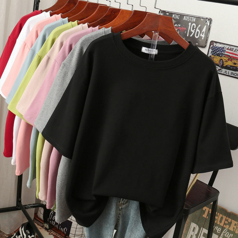 Cosy cotton T-shirt in large sizes