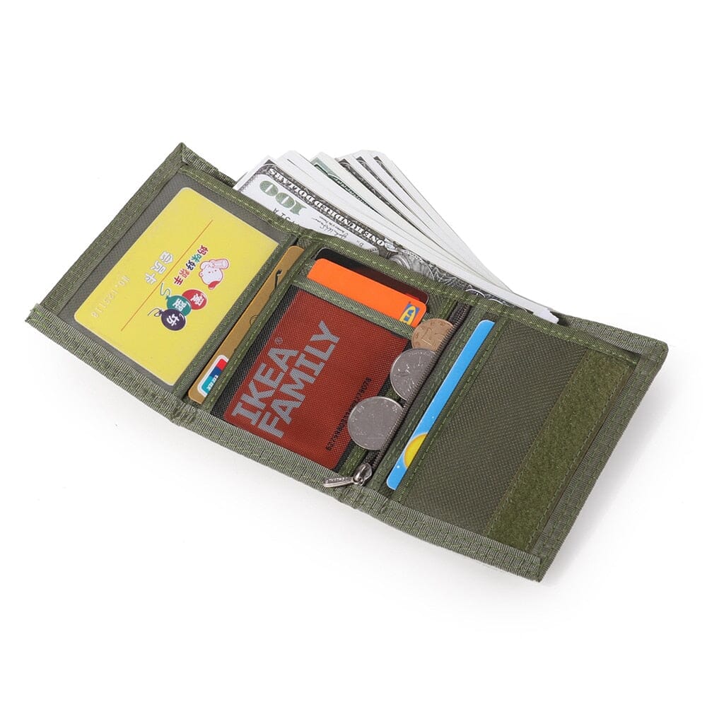 Trekker - Compact tactical wallet with zip pocket