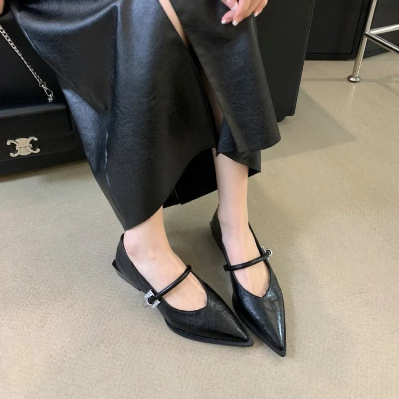 Classic Mary Jane Low Heeled Slingback