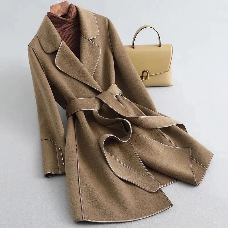 Nastasia™ - Virgin Wool Trench Coat