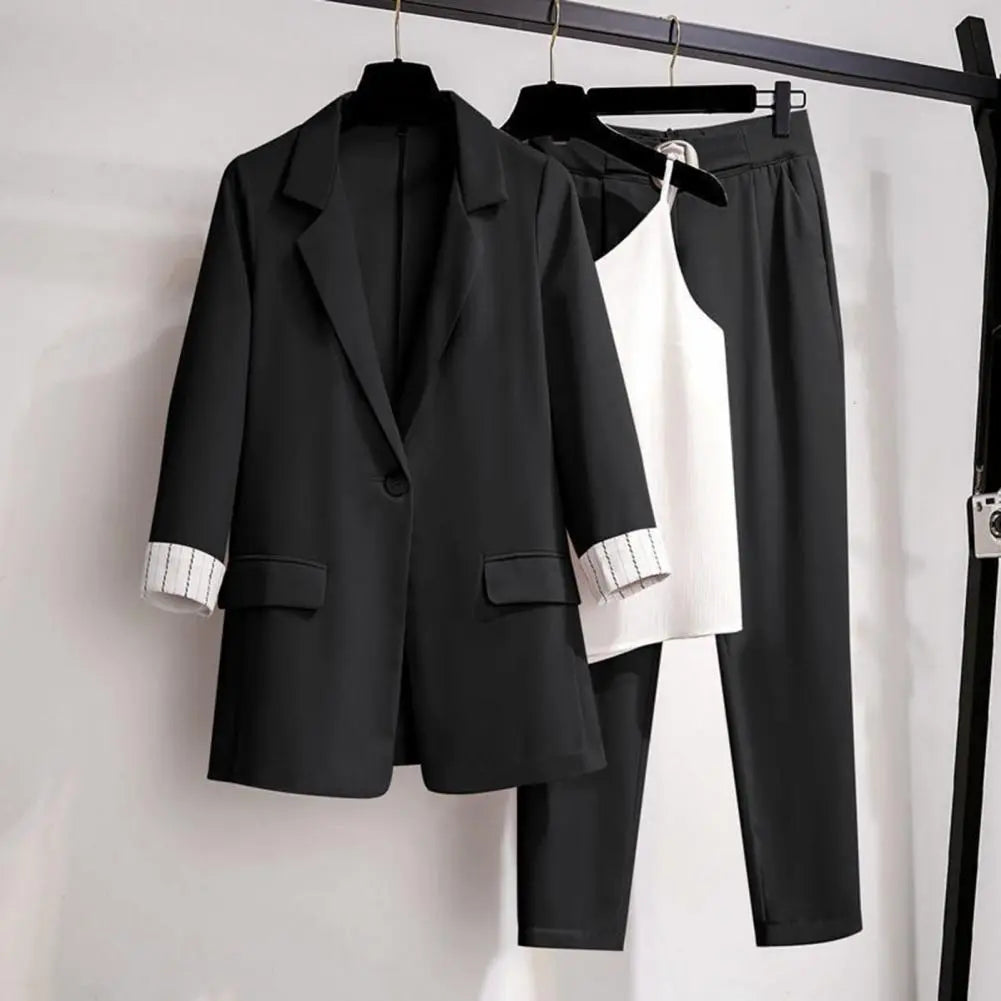 3 pieces/set blazer suit