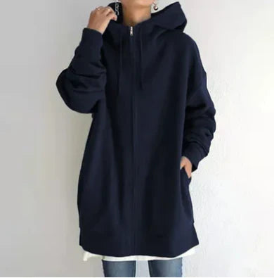 Keila™ - Long Hoodie with Zip