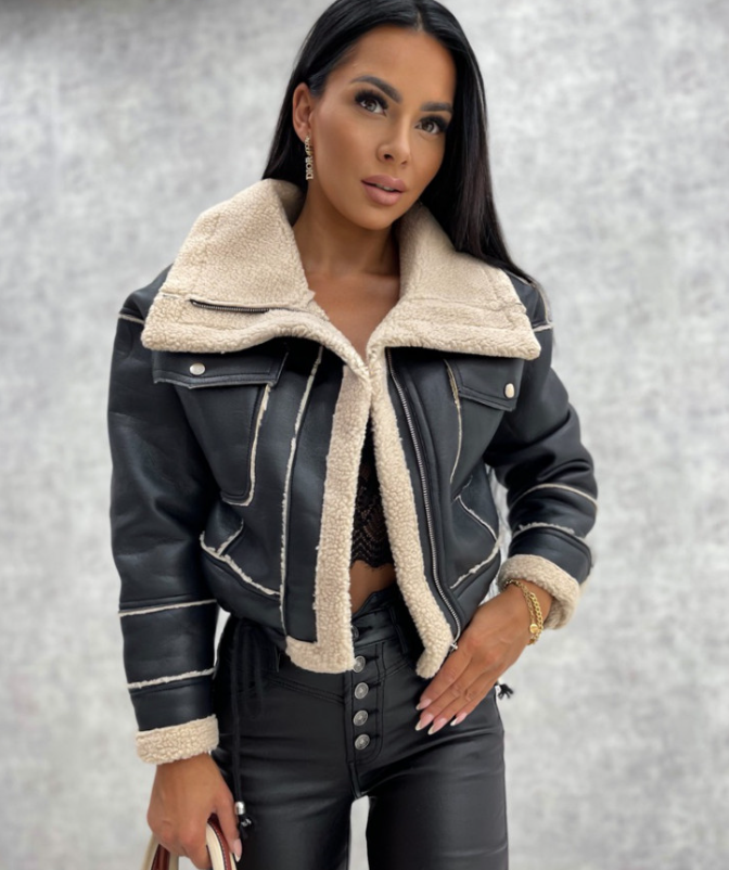 Nina - casual winter warm bomber jacket