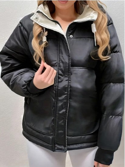 Classic quilted winter coat for women